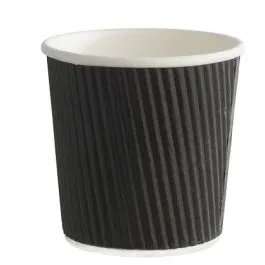 40 Gobelets carton double paroi Noir 11cl