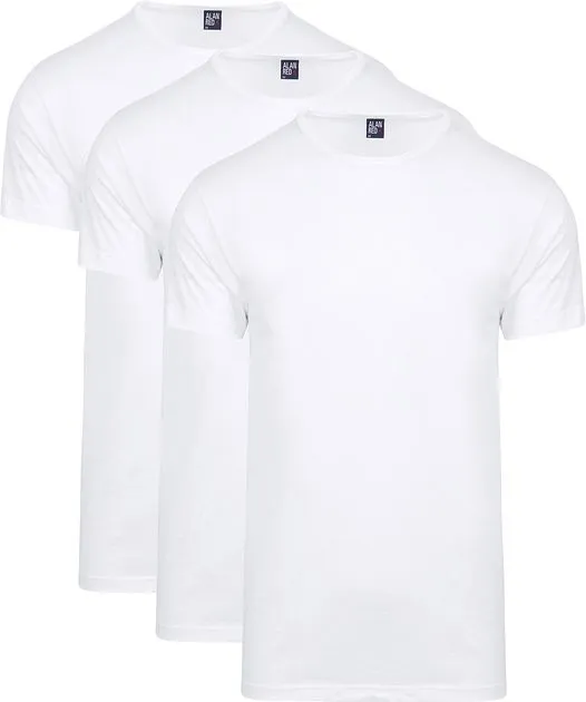 Alan Red T-Shirts Derby Col Rond Boîte-Cadeau Blanc (Lot de