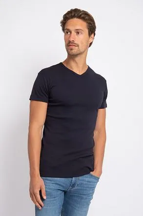 Alan Red T-Shirts Vermont Col-V Marine (Lot de 2) 