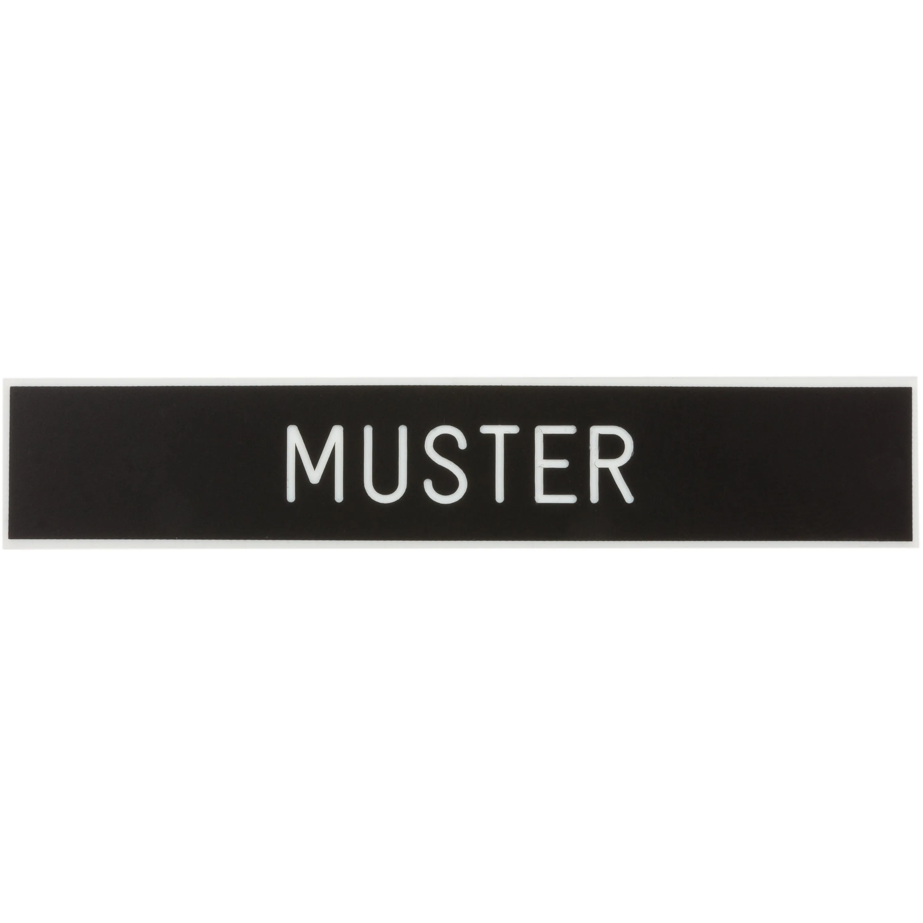 Badge patronymique plastique bleu