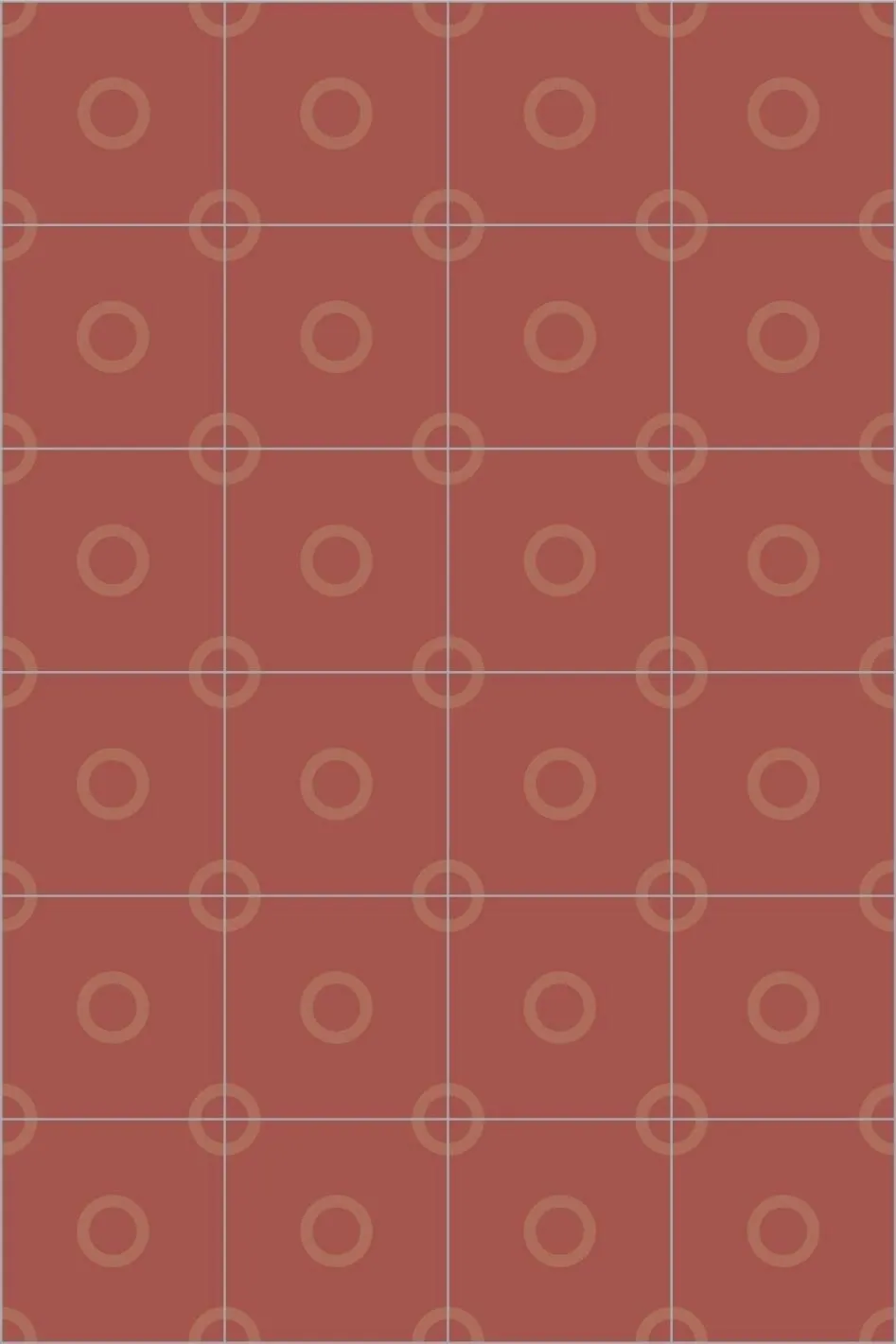 Bisazza Cementiles Couture Mould Scarlatto 