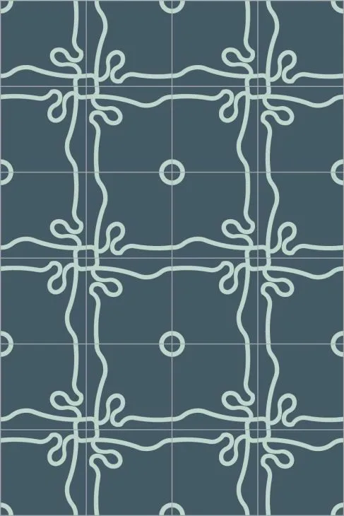 Bisazza Cementiles Couture Nouveau Blu 