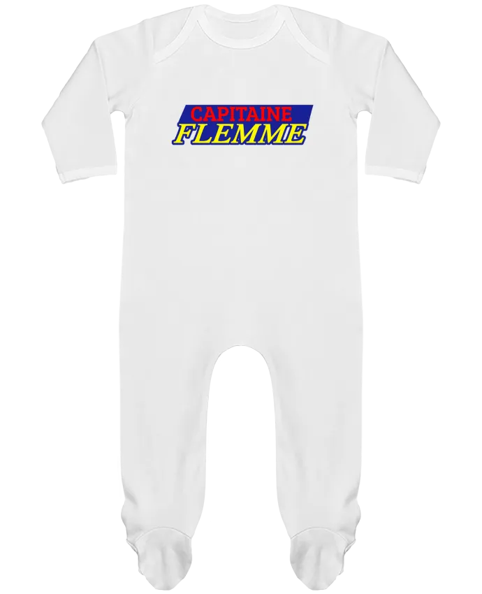 Body Pyjama Bébé Capitaine Flemme par CREATIVE SHIRTS