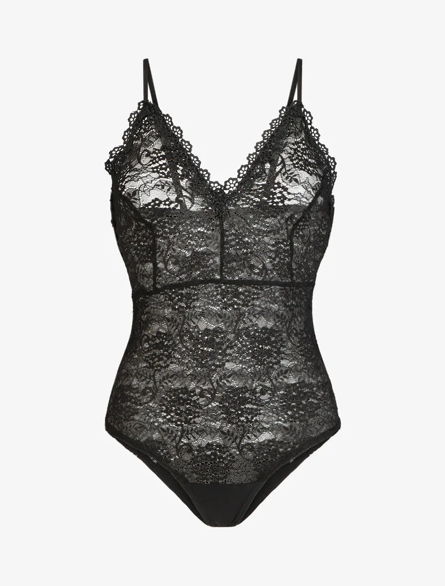 Body uni en dentelle
