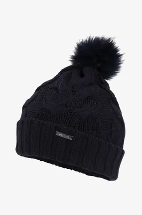 Bonnet torsadé doublé de polaire Pom