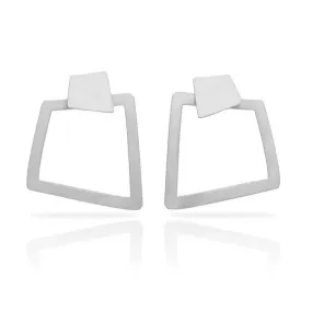 Boucles d'oreilles géométriques en argent RAS