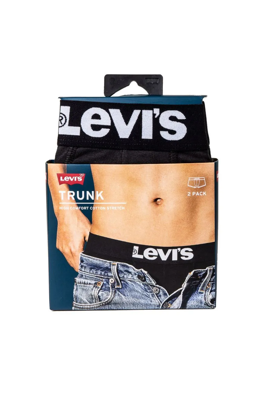 Boxer LEVI'S® TRUNK Jet Black  (pack x2)