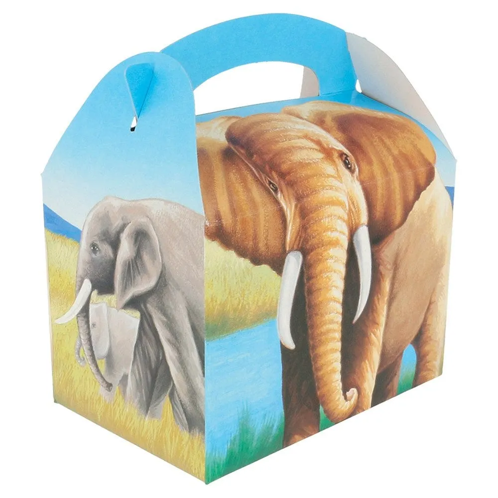 Boîte menu enfant carton Elephants 17x16x10cm - par 300