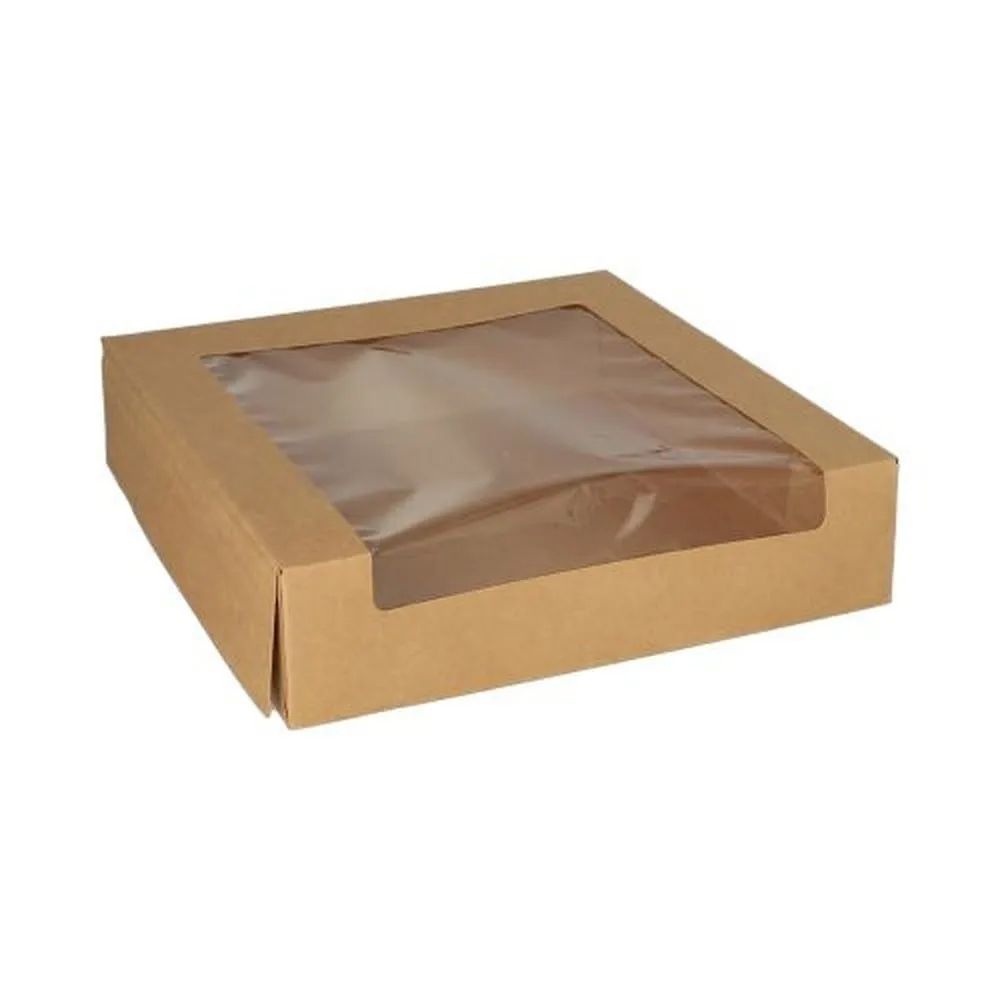 Boîtes à gâteaux carton rectangulaire fenêtre pla x100