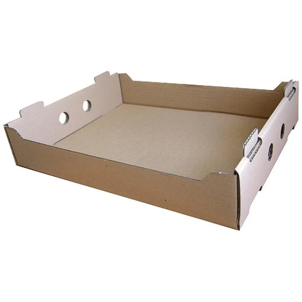 Caisse traiteur en carton kraft 660mmx450mmx100mm (x30)