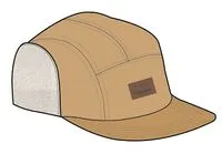 Chapeau Doublé Sherpa en Cordon de Jour - Marron Sable