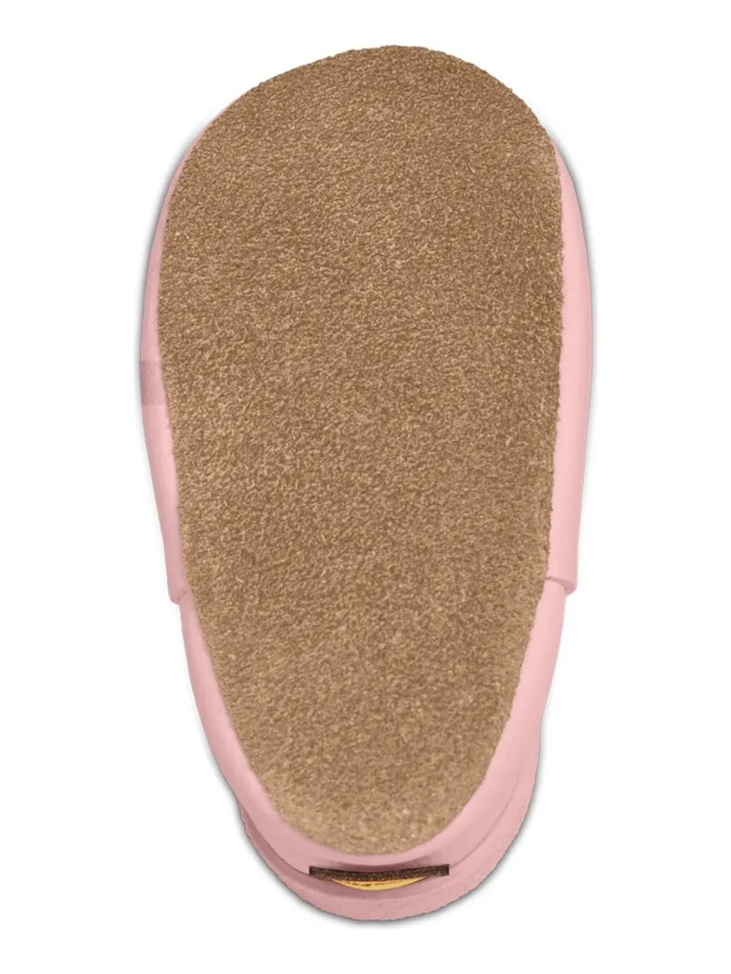 Chaussons bébé en cuir souple, ETOILE SEVIRA KIDS - Rose