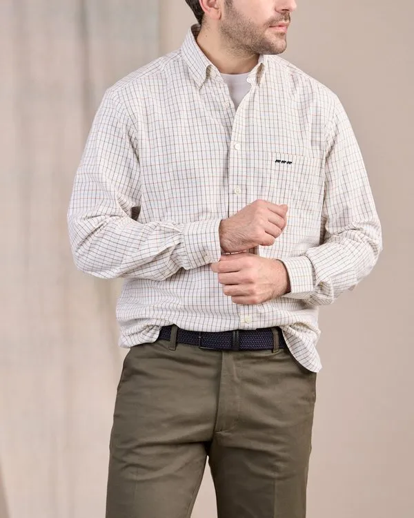 Chemise à carreaux vert 