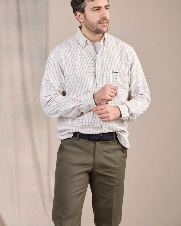 Chemise à carreaux vert 