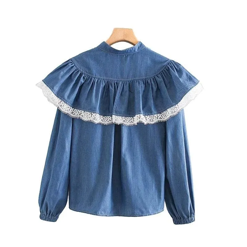 Chemisier Vintage Dentelle