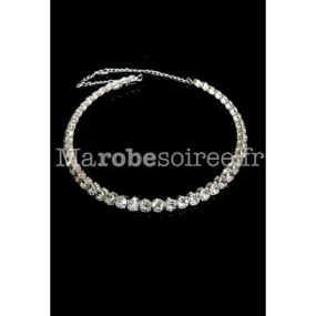 Collier ras de cou chic tout en strass réf sz1102