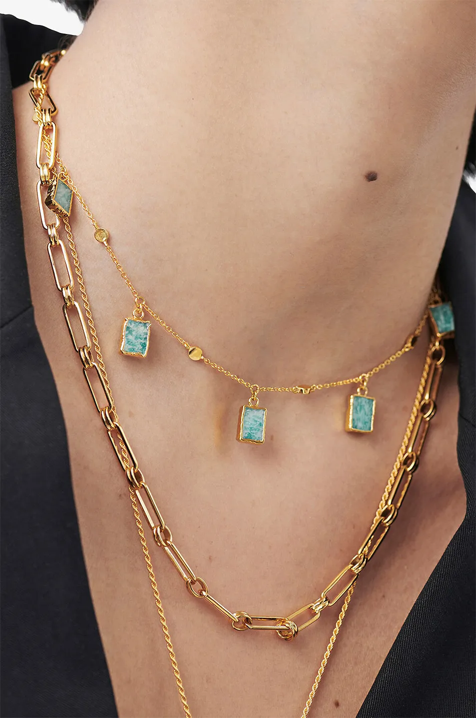 Collier ras du cou doré Lena Charm