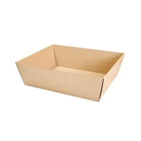 Corbeille carton microcannelure naturel - par 20