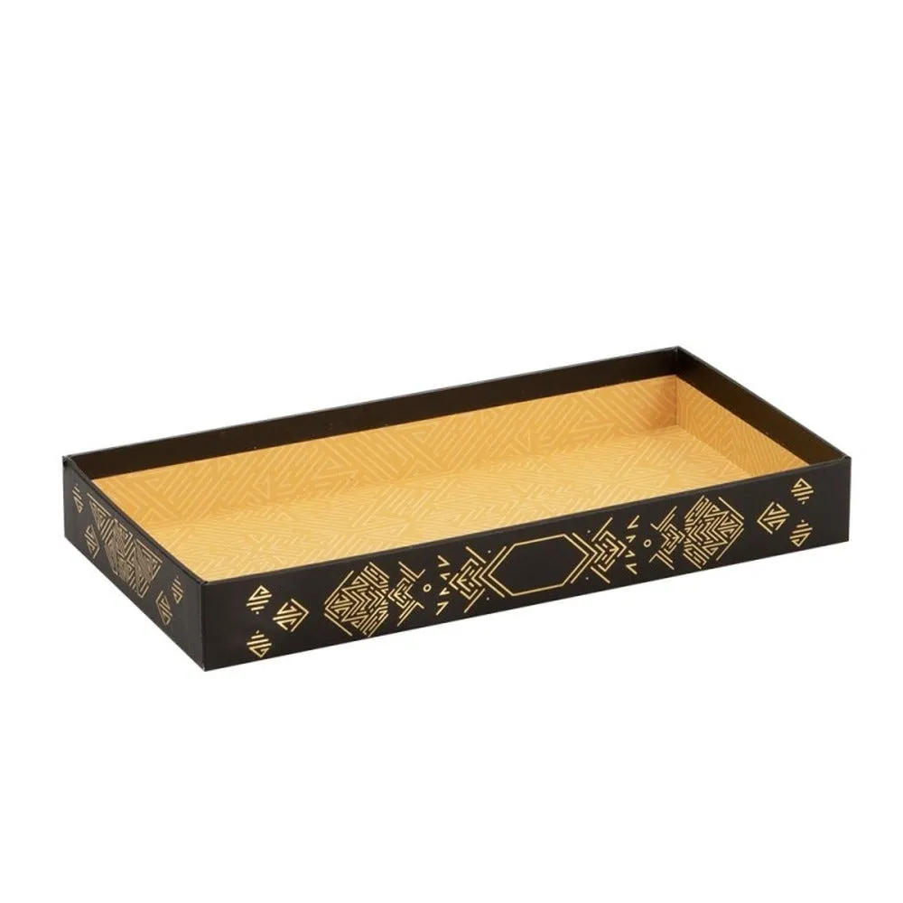 Corbeille rectangulaire carton gatsby 24,4x12,4x3,2
