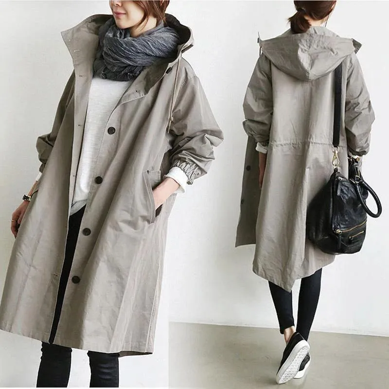 Cosette | Parka gris avec capuche