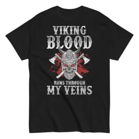 Crâne Viking Sang et Haches - T-SHIRTS