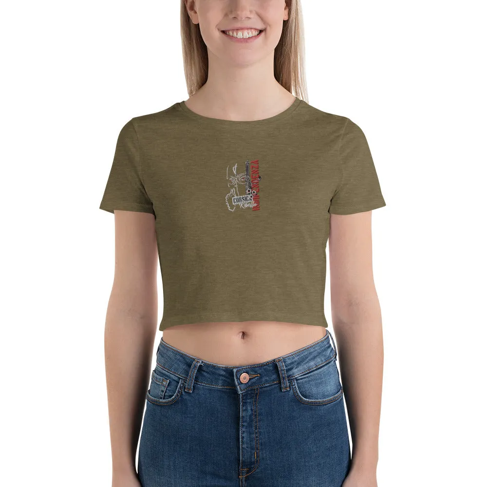 Crop-Tops Brodé Indipendenza