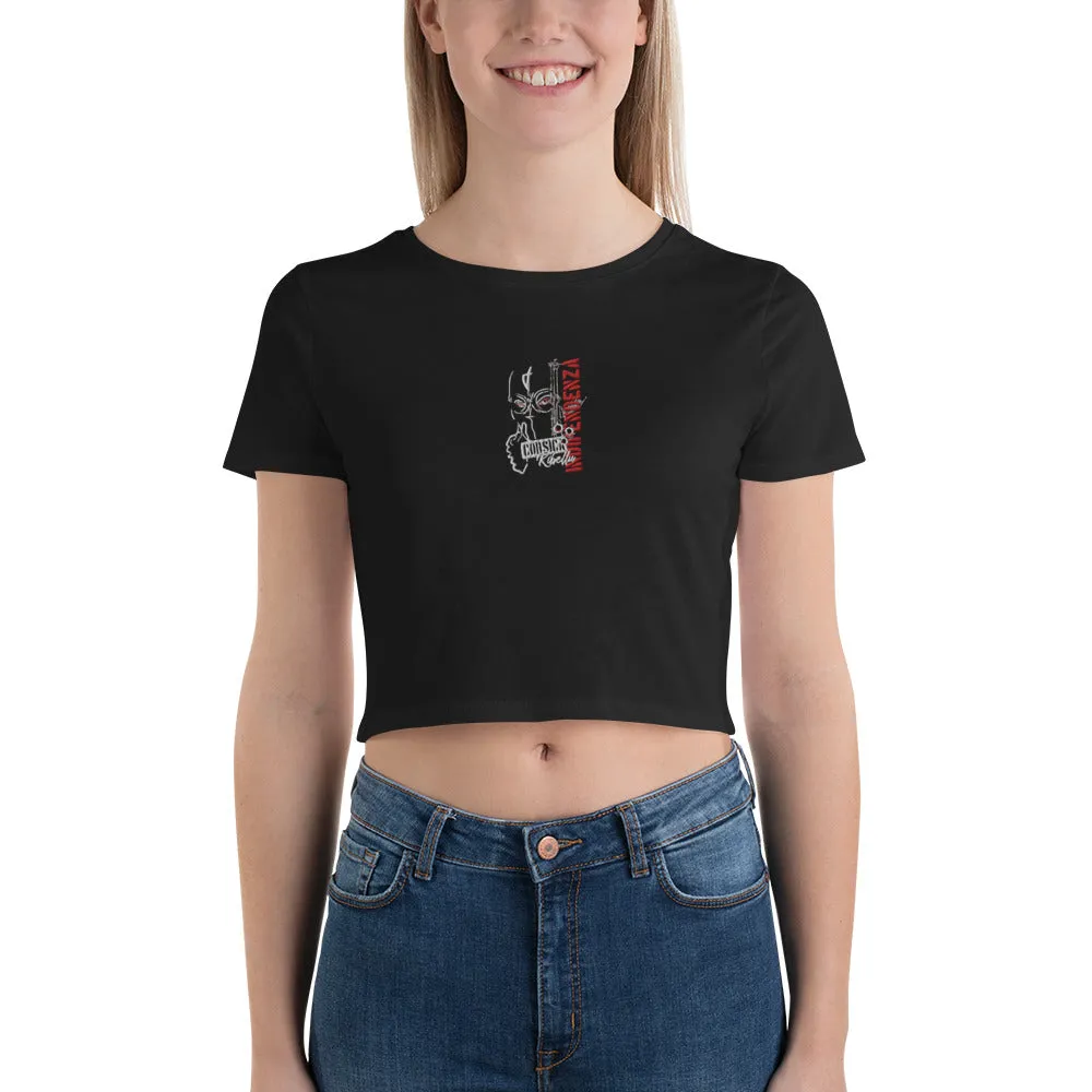 Crop-Tops Brodé Indipendenza