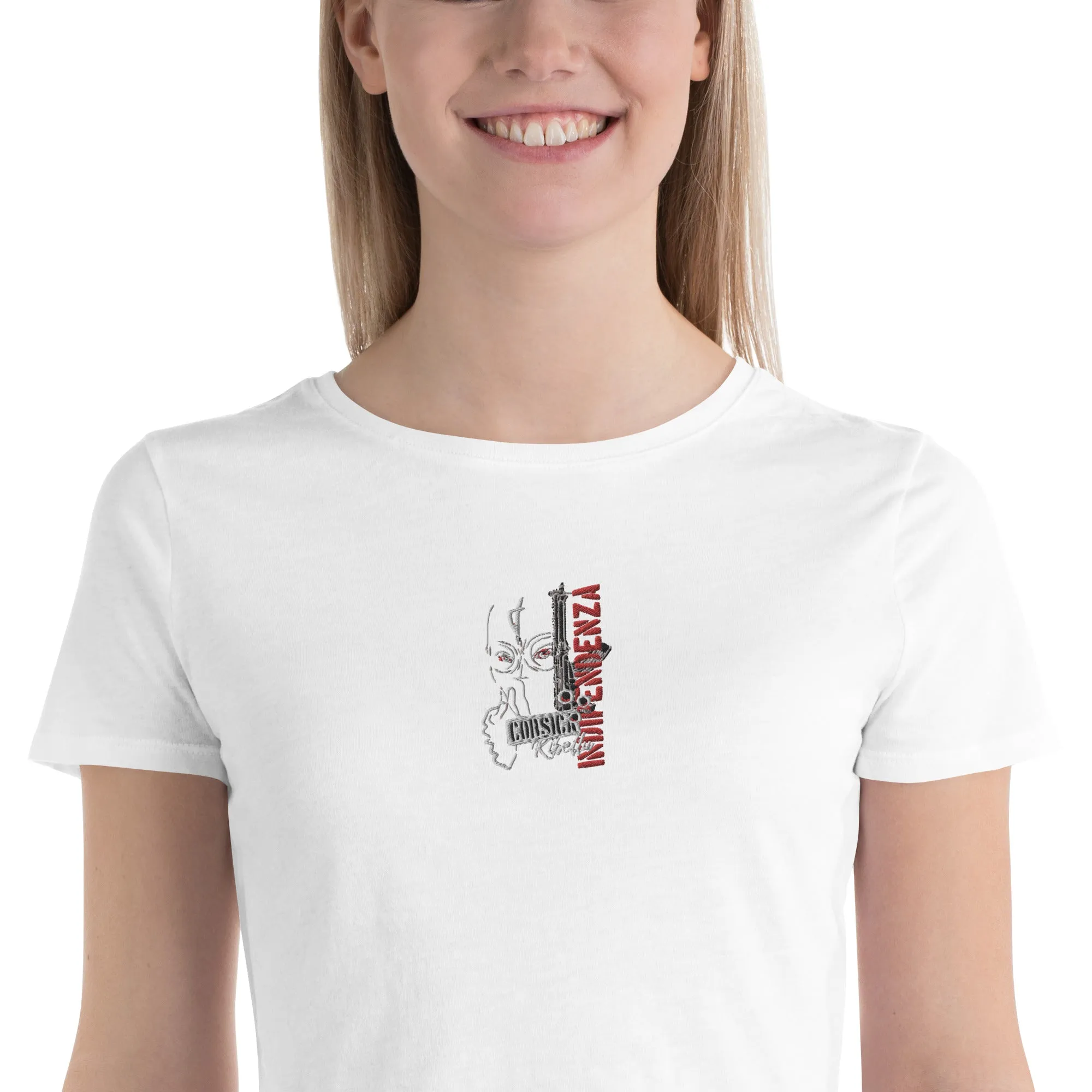 Crop-Tops Brodé Indipendenza