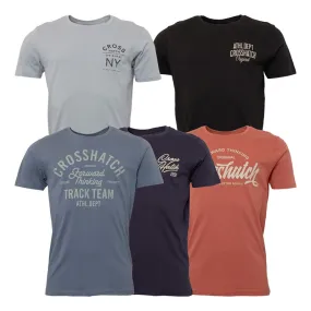 Crosshatch T-Shirts Homme Multicolore