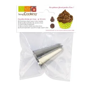 Douille pâtisserie inox - Etoile Scrapcooking 