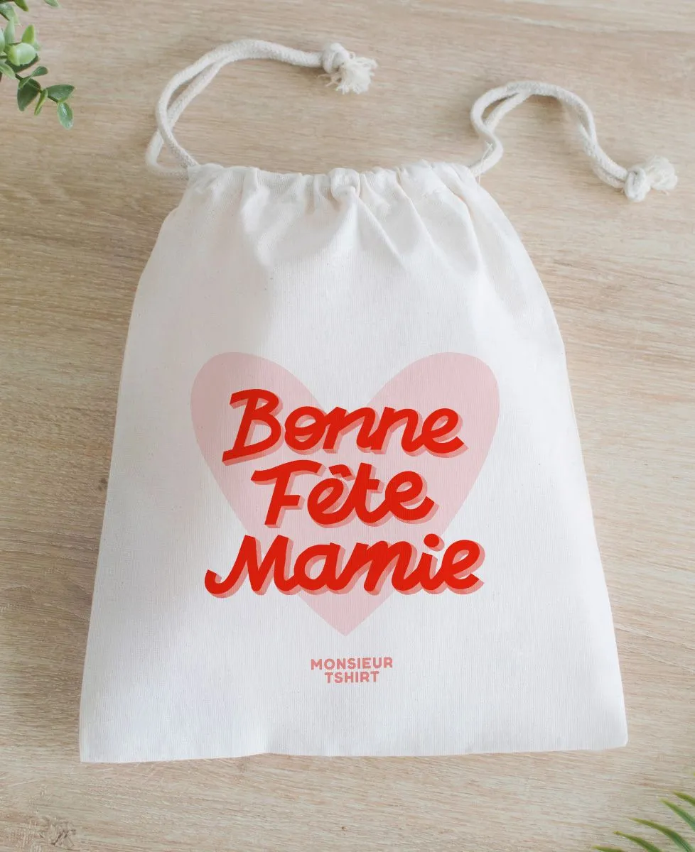 Emballage Pochon Bonne fête Mamie