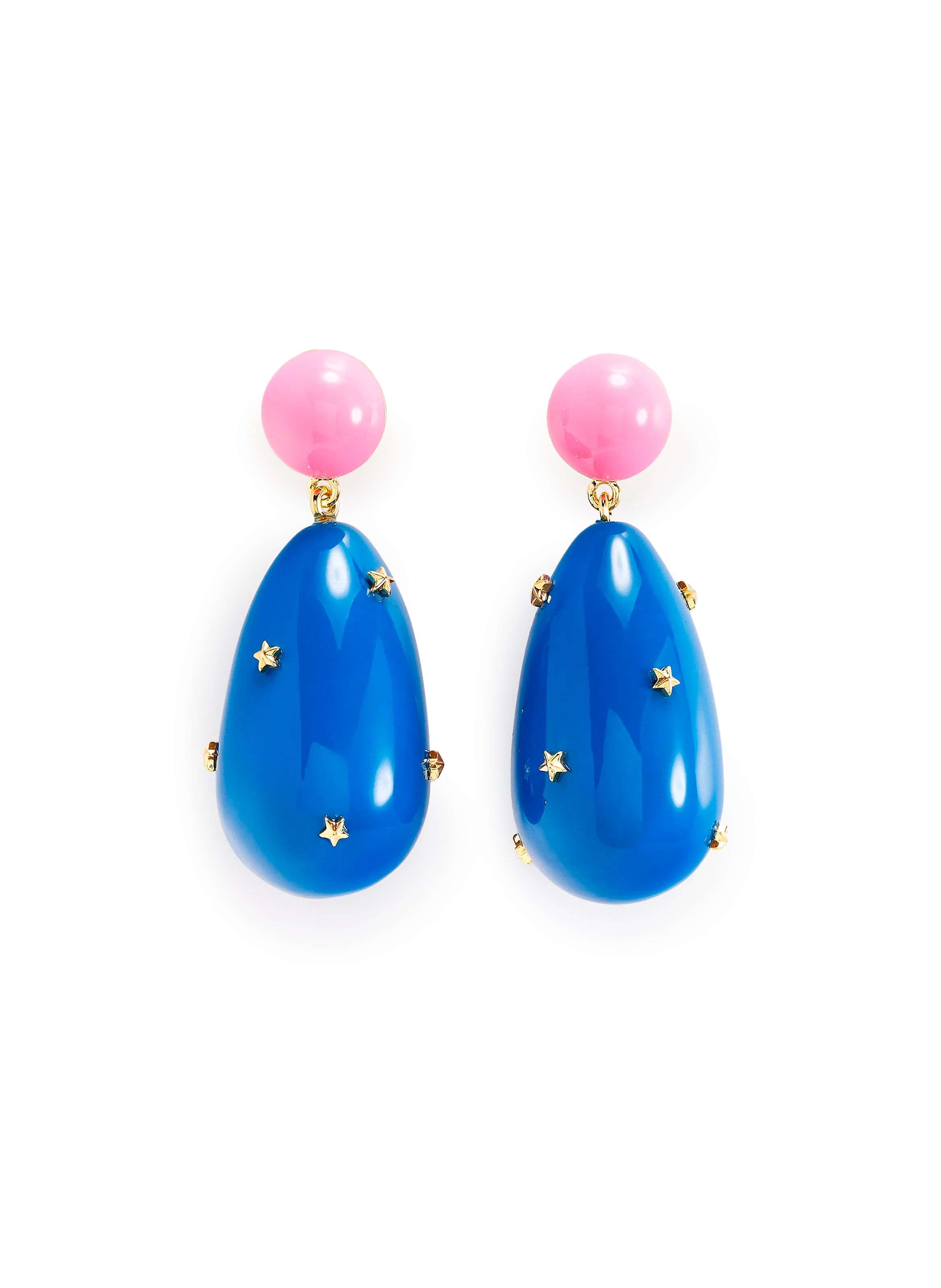 ESHVI  Boucles d'oreille Etoile - Bleu