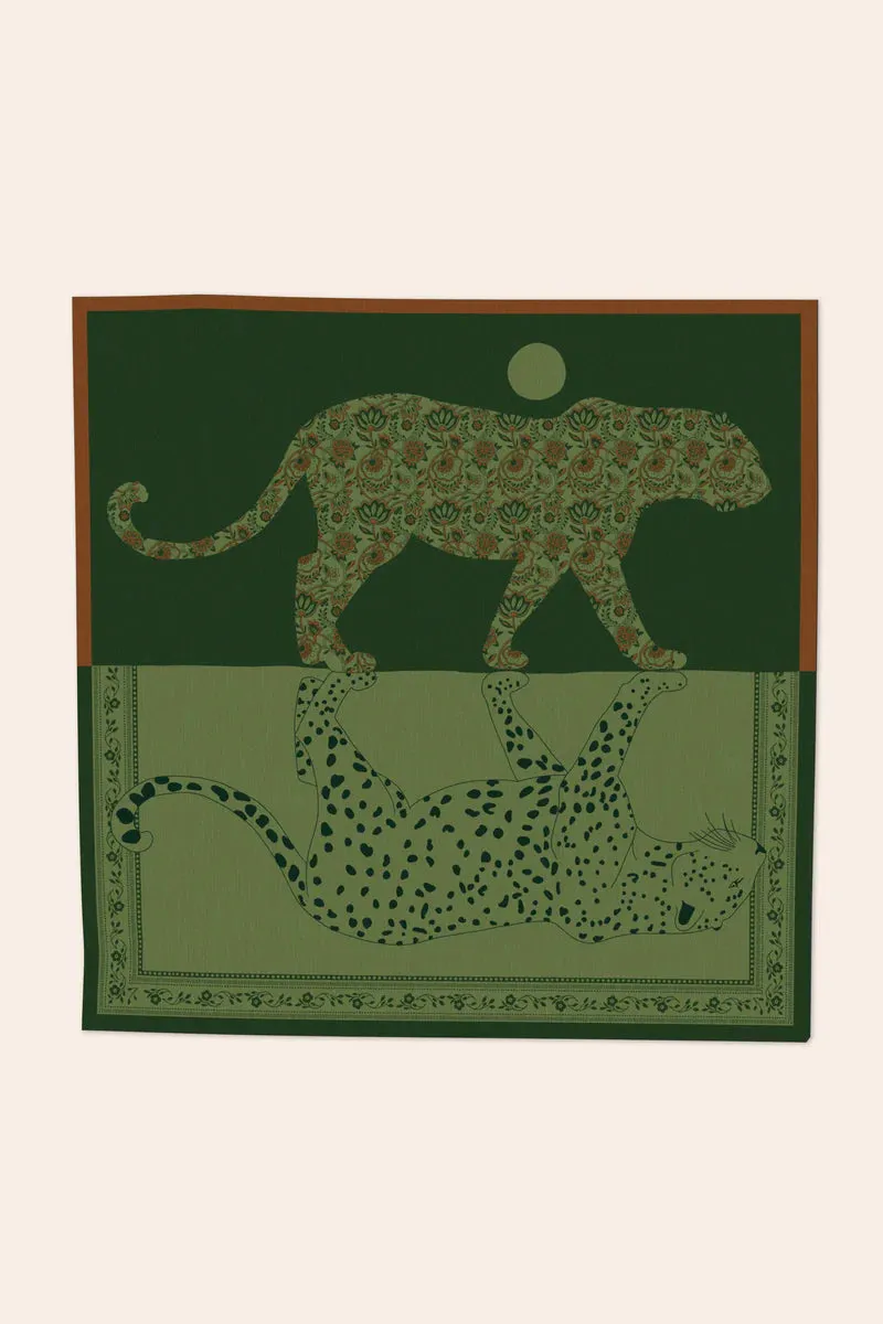 Foulard Laine - Reflet - Vert BOULBAR