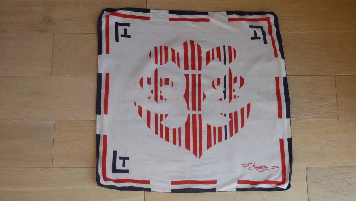 Foulard vintage Ted Lapidus authentique