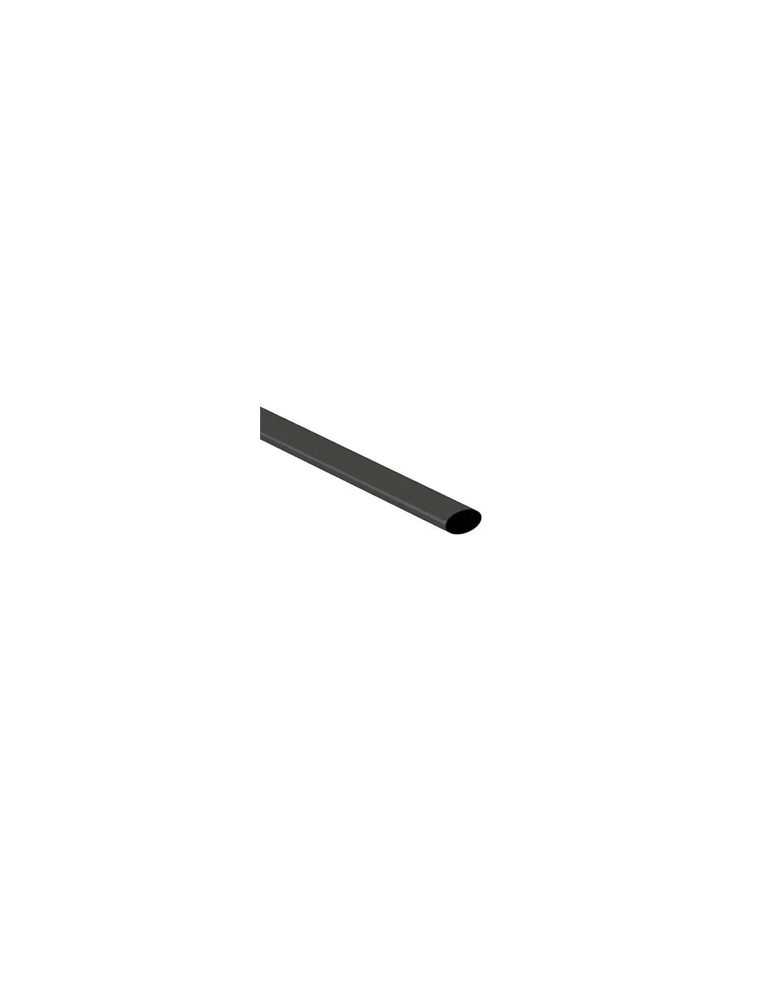 Gaine thermoretractable 2:1 - 6.4mm - noir - 1m - 50 pcs.-Gaine thermoretractable 2:1 - 6.4mm - noir - 1m - 50 pcs.