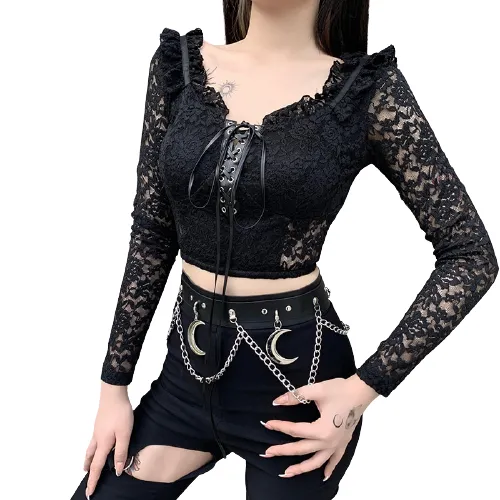 Haut Dentelle Noir