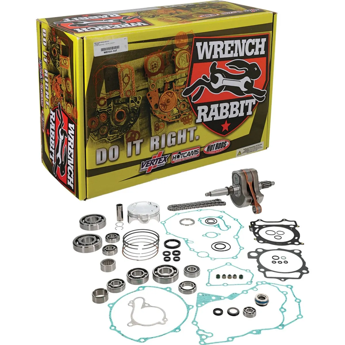 Kit moteur complet WRENCH RABBIT by VERTEX - Côte piston au choix - Yamaha 450 YFZ 2009-2013