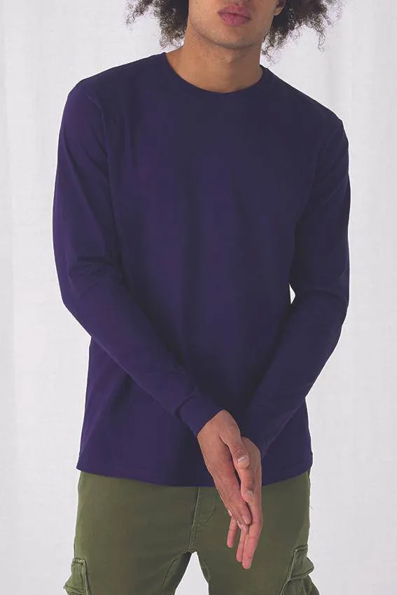 Lot de 3 T-Shirts B&C TU07T à Manches Lobgues E190 Pour Unisexe