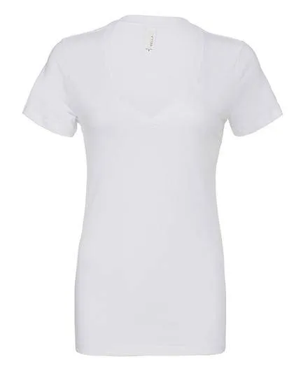 Lot de 3 T-Shirts Vierges Bella 6035 à Col V Pour Femme