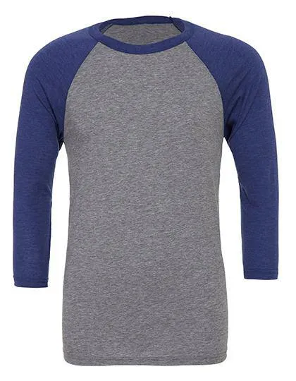 Lot de 3 T-Shirts Vierges Canvas 3200 Baseball Pour Unisexe