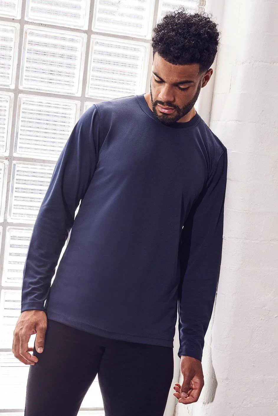 Lot de 3 T-Shirts Vierges Just Cool JC002 à Manches Longues Pour Homme
