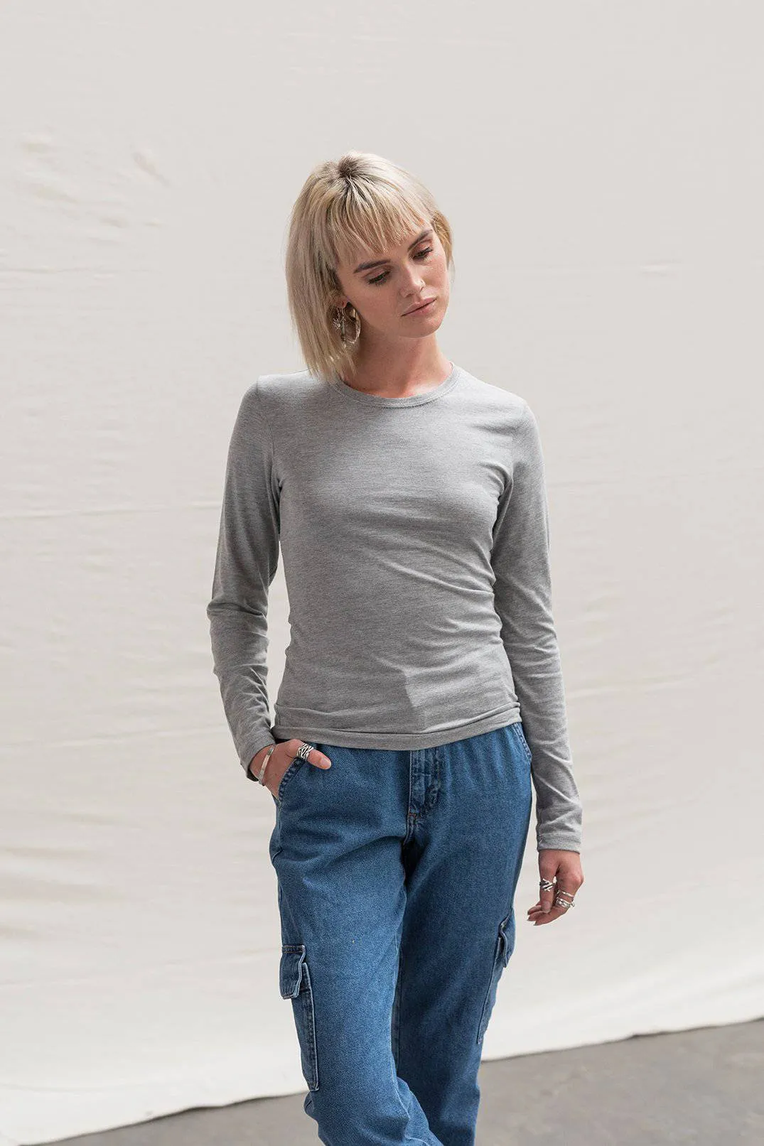 Lot de 3 T-Shirts Vierges Just Ts JT002F à Manches Longues Pour Femme