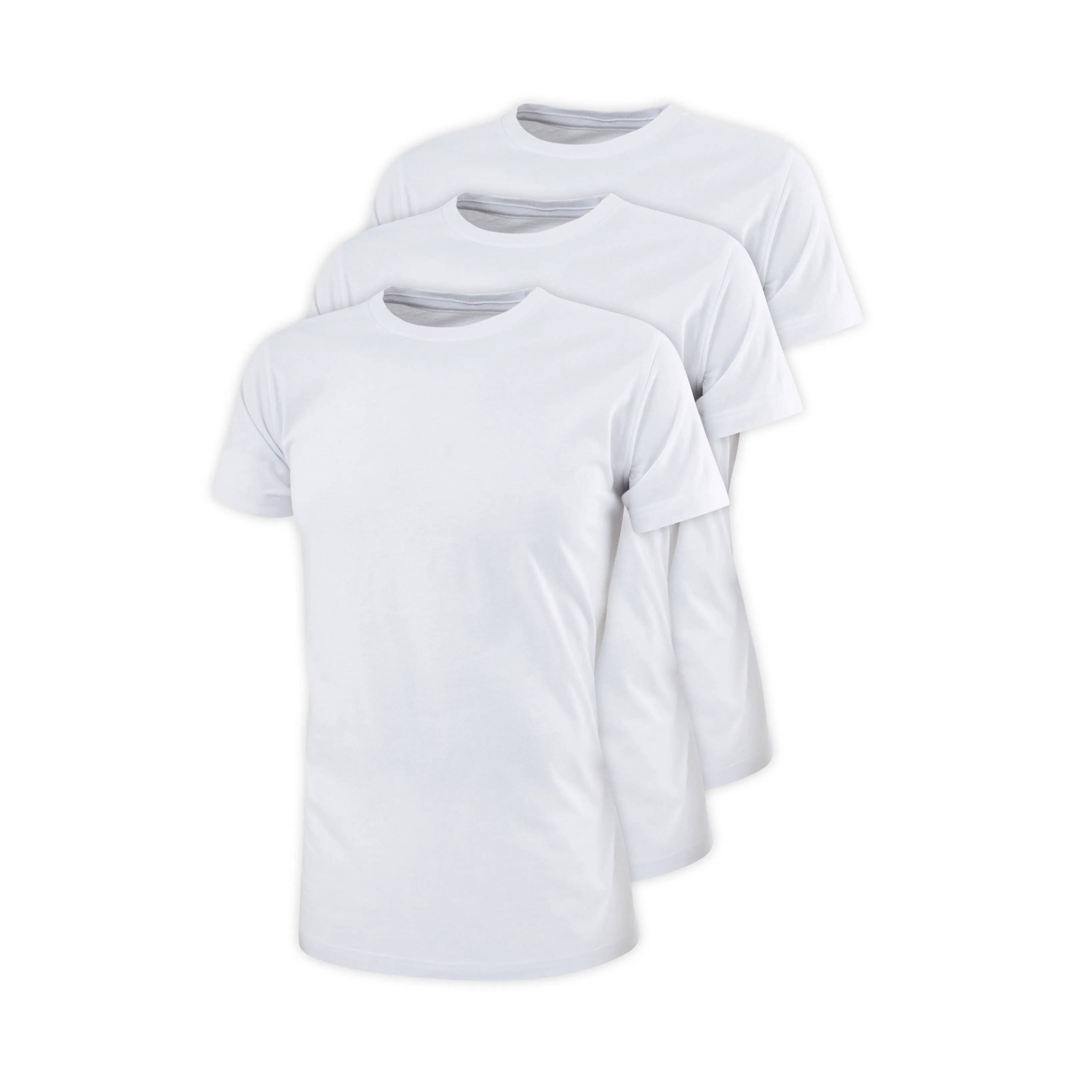 Lot de 3 T-shirts à encolure arrondie pour hommes ⋆ Lehner Versand