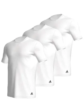 Lot de 3 tee-shirts col rond homme Active Core Coton Adidas - Blanc