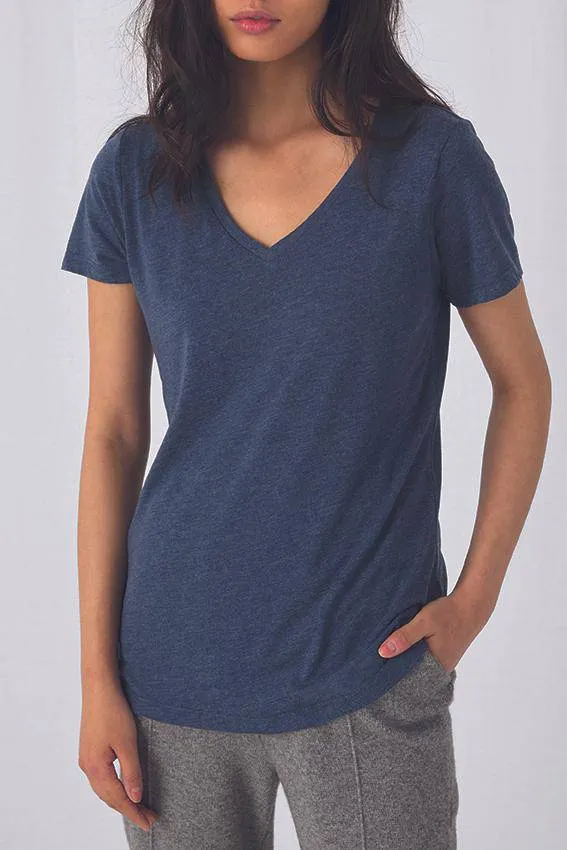Lot de 5 T-Shirts B&C TW058 à Col V pour Femme