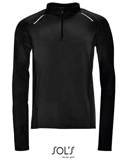 Lot de 5 T-Shirts de Course Vierges SOL´S 01416 à Col Zippé Pour Homme