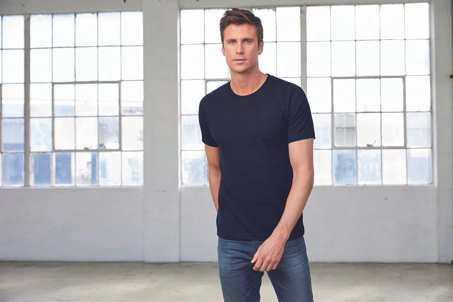 Lot de 5 T-Shirts Vierges Canvas 3091 à Col Rond Pour Homme