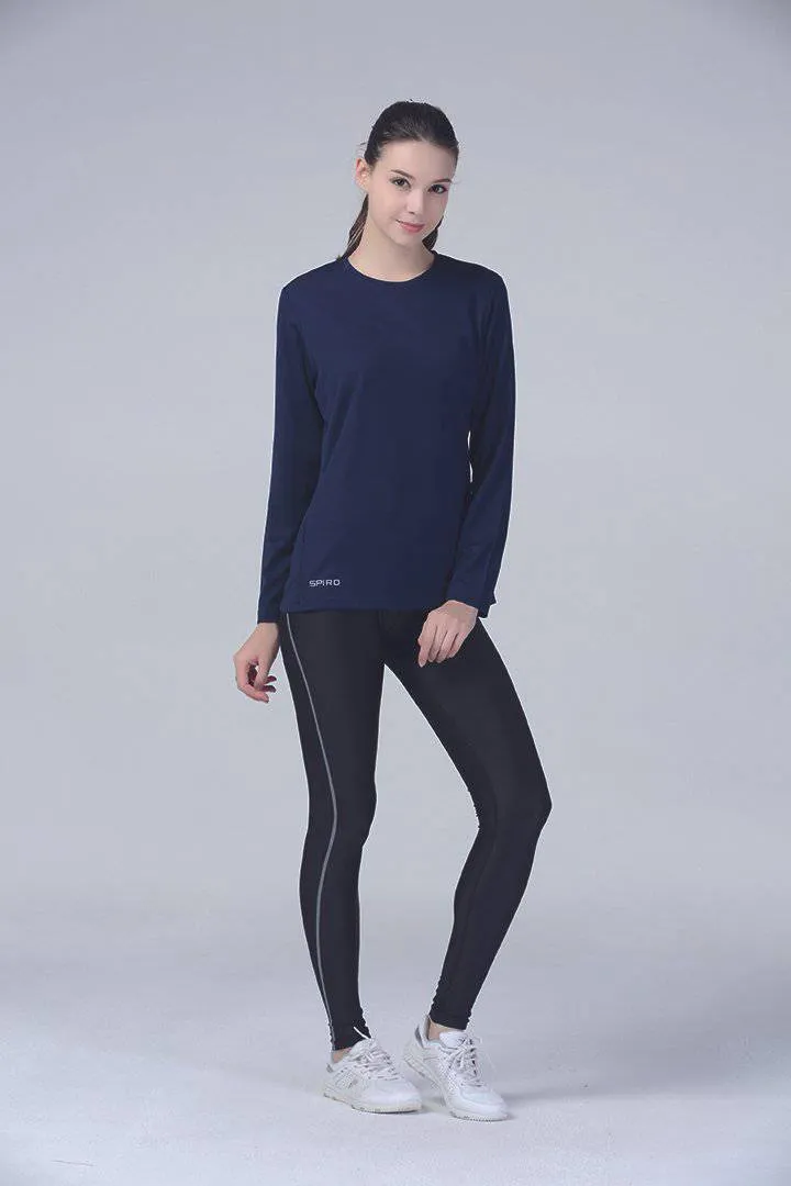 Lot de 5 T-Shirts Vierges Spiro S254F à Manche Longues Pour Femme