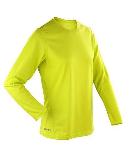 Lot de 5 T-Shirts Vierges Spiro S254F à Manche Longues Pour Femme