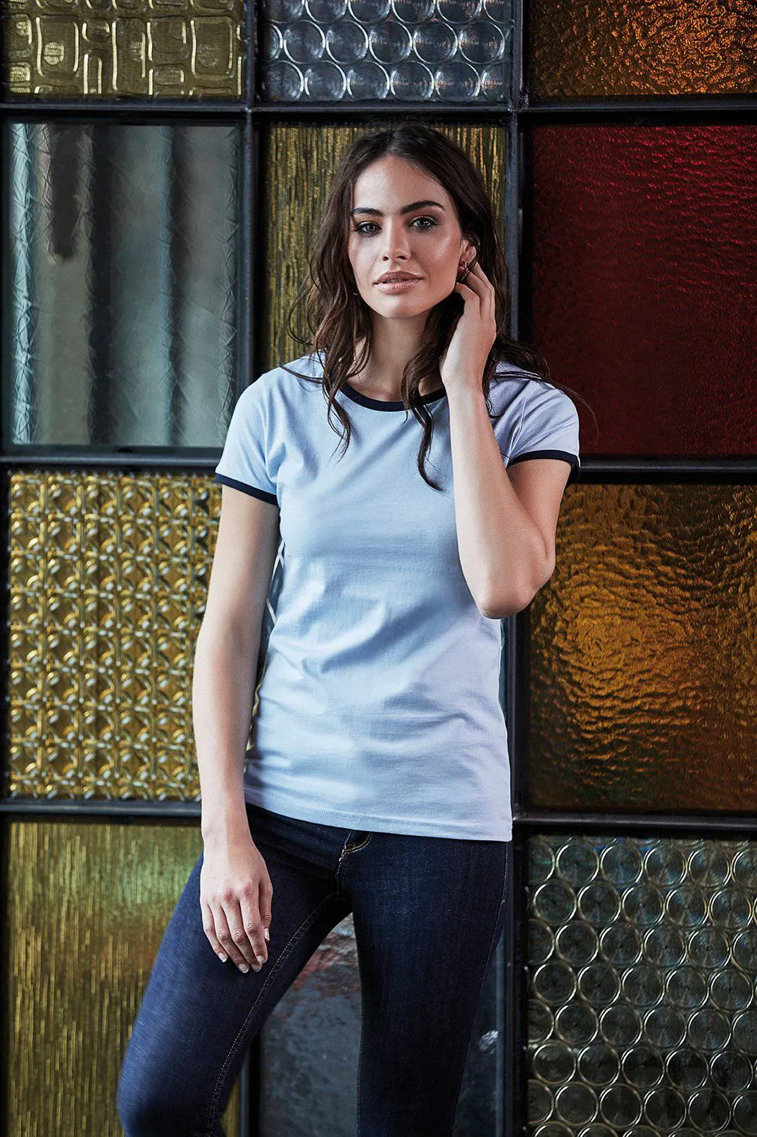 Lot de 5 T-Shirts Vierges Tee Jays 5071 à Manches Courtes Pour Femme